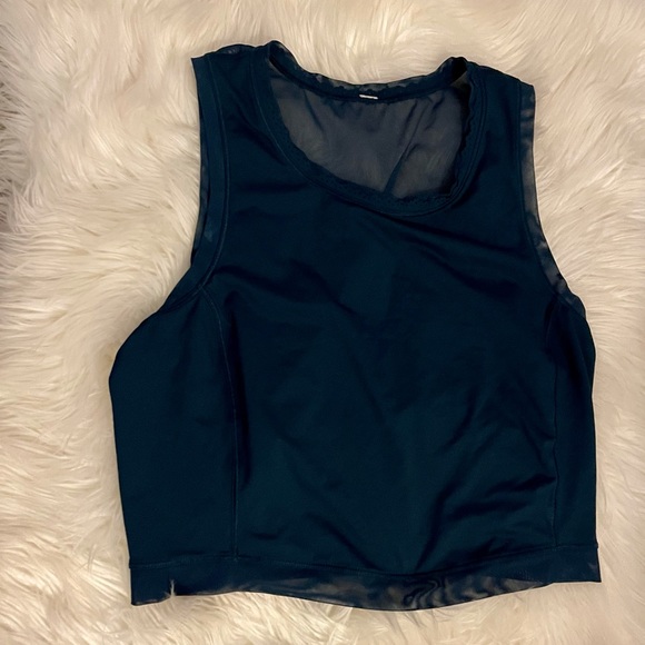 Lululemon free runner crop tank top Alberta Lake - Picture 11 of 15